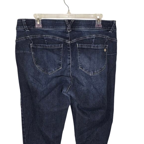 Democracy AB TECHNOLOGY Jeans Women SZ 14W Black Stretch Comfort Waistband - Picture 5 of 6